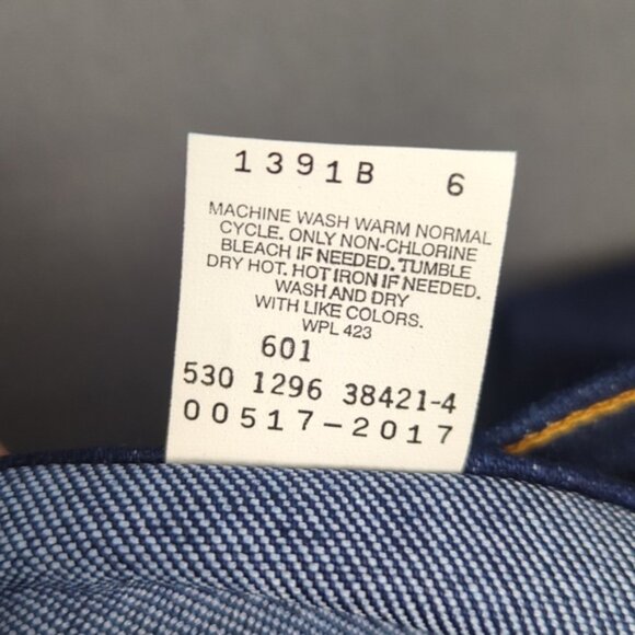 Levi's Vtg Jeans Men's 34x31 Blue Deadstock 517 Boot Cut Orange Tab Made In USA - Picture 11 of 14